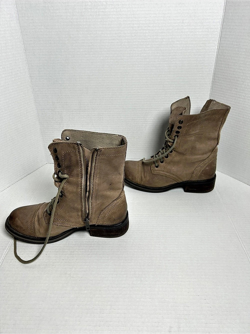 Steve Madden Troopa Combat Boot Women's Brown Size 8.5 - Picture 3 of 8